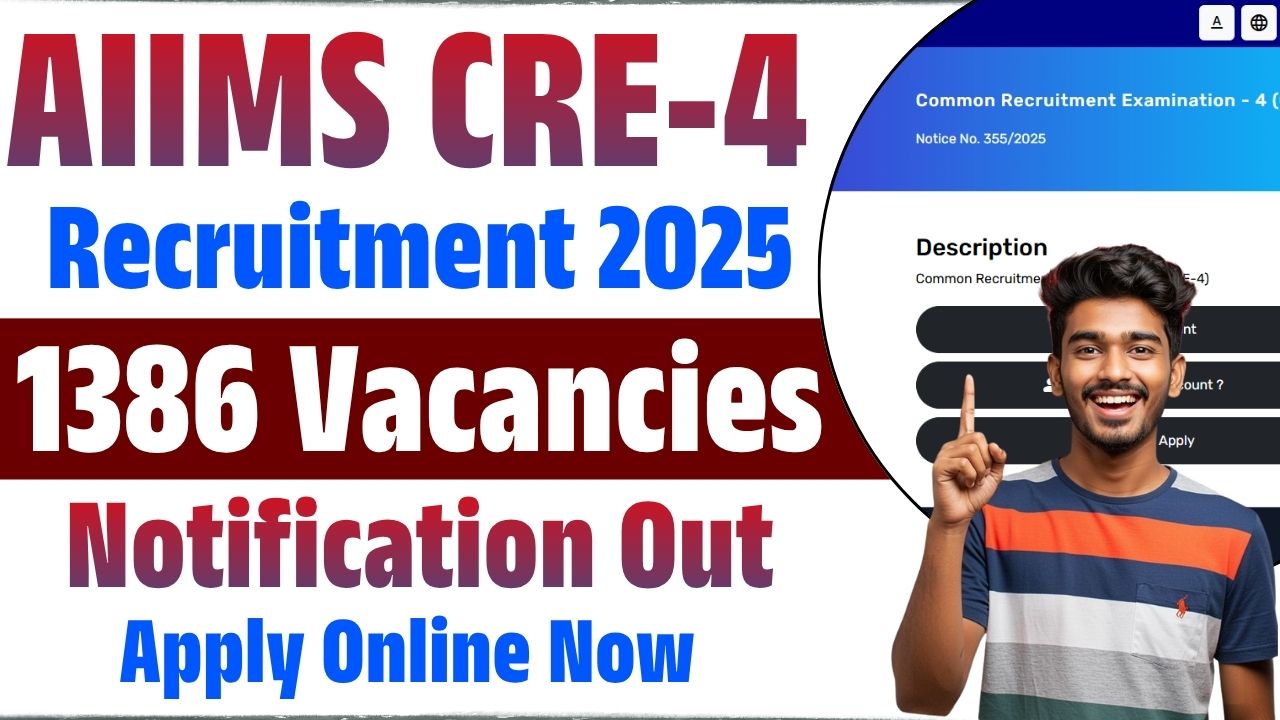 AIIMS CRE Recruitment 2025