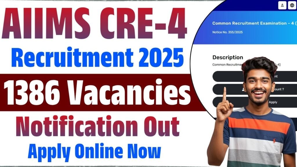 AIIMS CRE Recruitment 2025