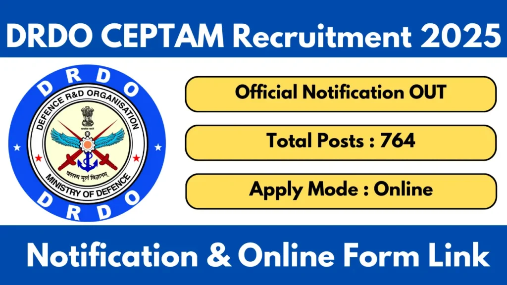 DRDO CEPTAM 11 Recruitment 2026