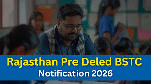 Rajasthan BTSC Pre DELED Notification 2026