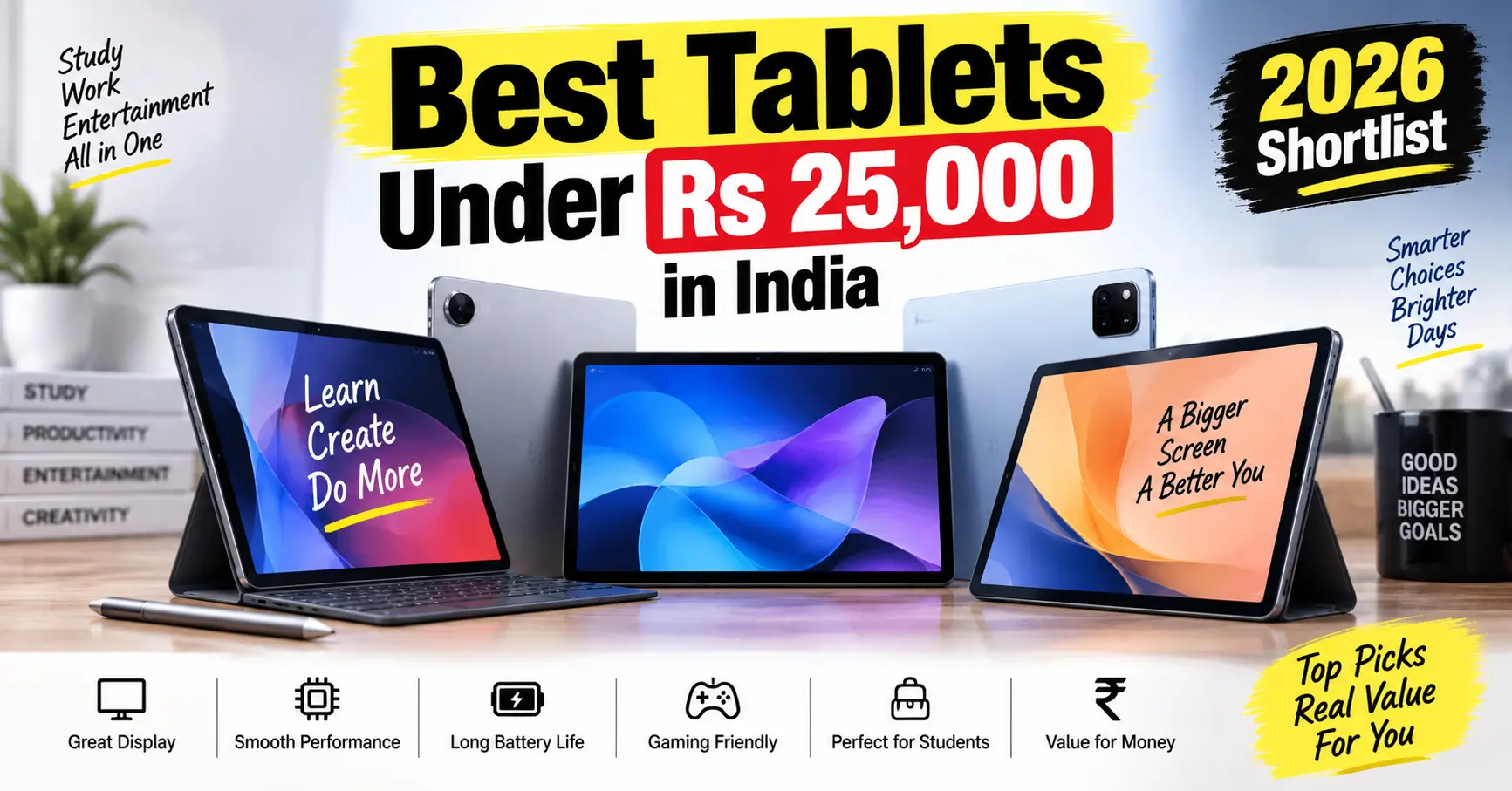 Best Tablets Under Rs 25,000 in India: The 2026 Shortlist - Vacancy Ujala